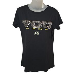 VCU Rams Rhinestone Graphic T-Shirt Women's Large